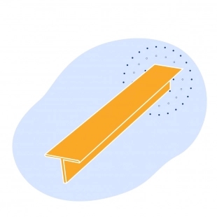 Алюминиевый тавр 50х78х5 мм АКМ 421080 ГОСТ 29296-92