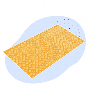 Лист нержавеющий рифленый квинтет 3х1000х2000 мм 08Х18Н10