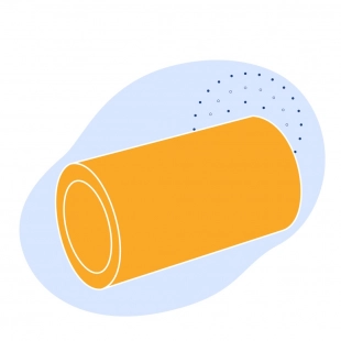 Полиэтиленовая газовая труба 560х50.9 мм SDR 11 ПЭ 80 желтая