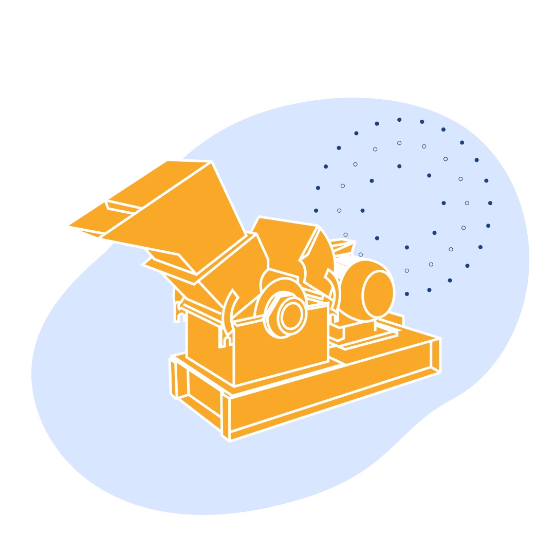 Дробилка молотковая МД 5х2 1560х805х1230 мм 11 кВт 580 кг