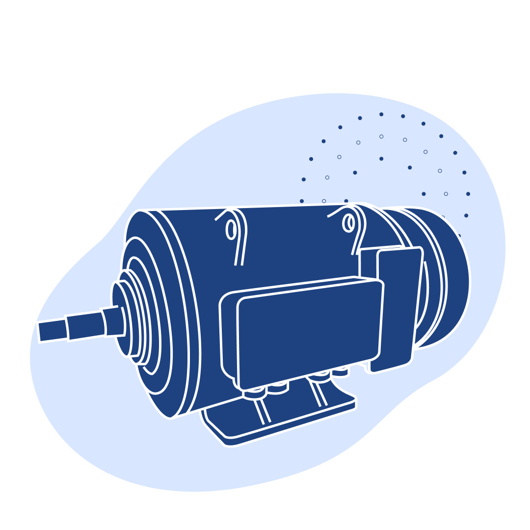 Судовой электродвигатель МАП422-4/6/12 215 кг